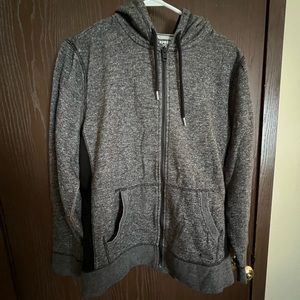 Express Medium Grey Cotton Zipup Jacket